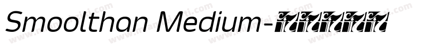 Smoolthan Medium字体转换